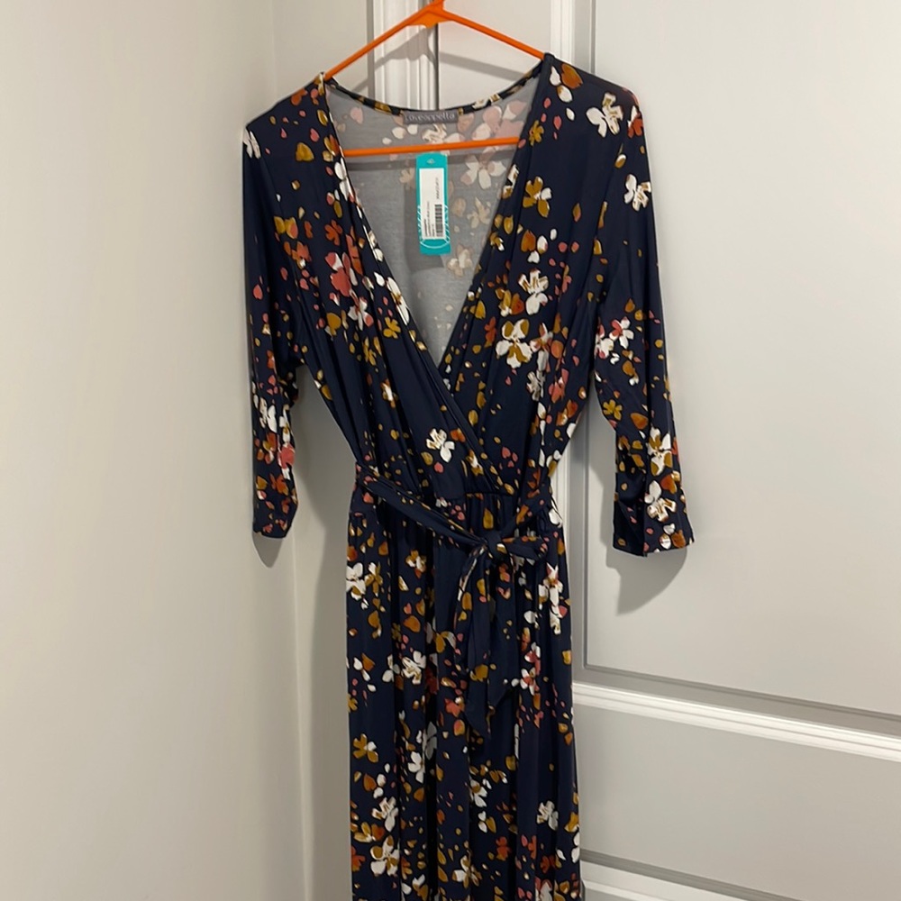Brand new with tags beautiful navy dress